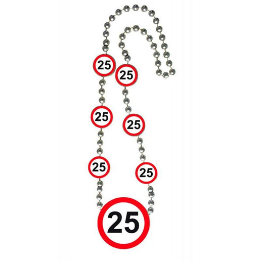 Feestbazaar 25 Jaar Verkeersbord Ketting