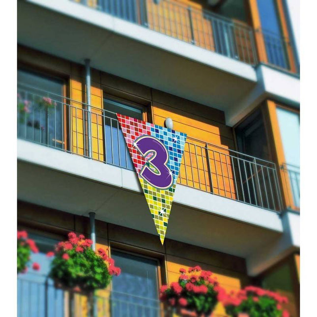 Feestbazaar 3 Jaar megavlag 90x150cm