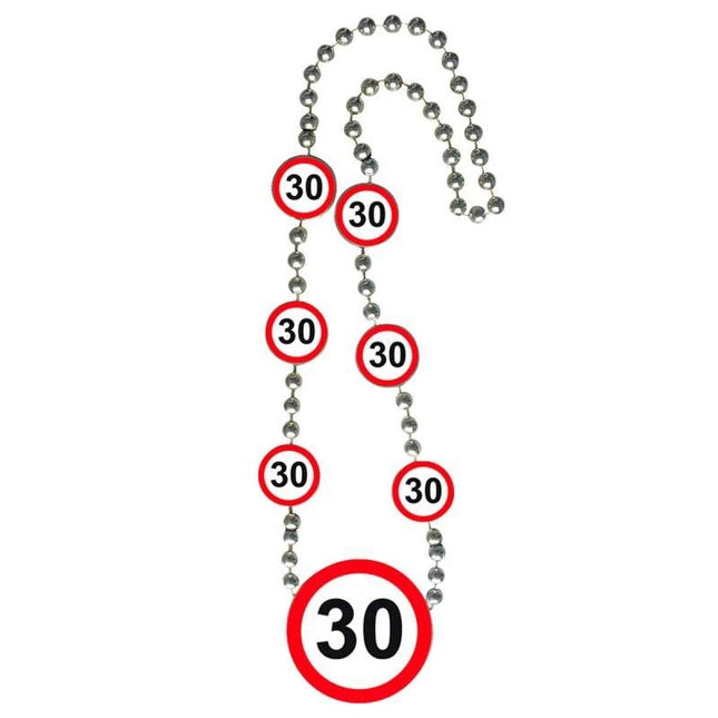 Feestbazaar 30 Jaar Verkeersbord Ketting