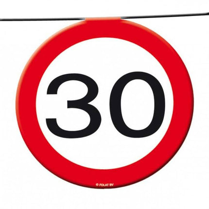 Feestbazaar 30 Jaar Verkeersbord Slingers