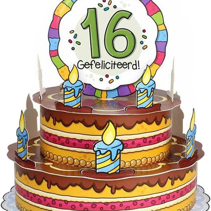 Feestbazaar 3D Wenstaart 16 Jaar