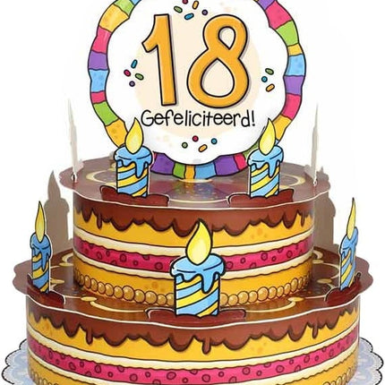 Feestbazaar 3D Wenstaart 18 Jaar