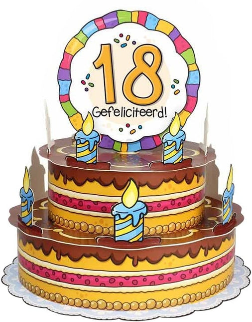 Feestbazaar 3D Wenstaart 18 Jaar