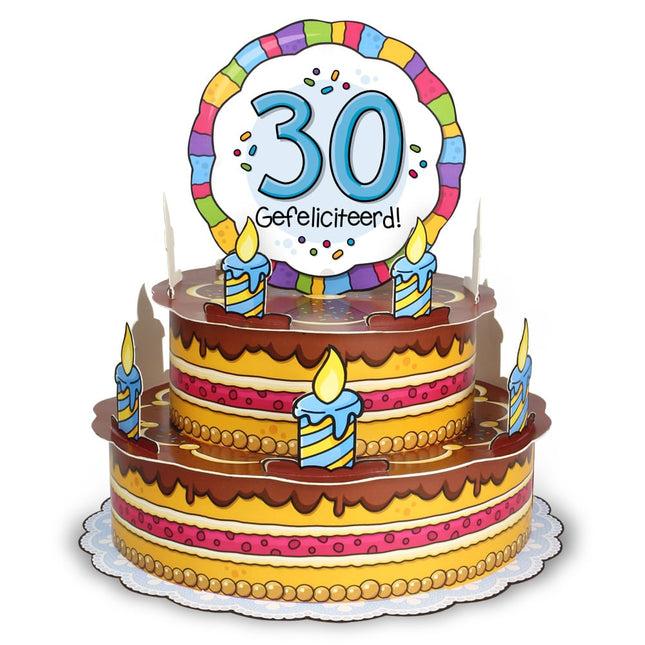 Feestbazaar 3D Wenstaart 30 Jaar