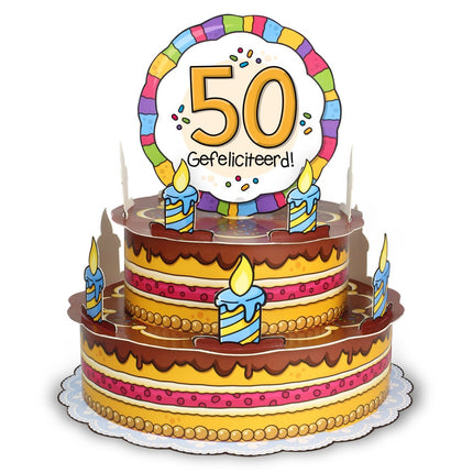 Feestbazaar 3D Wenstaart - 50 Jaar
