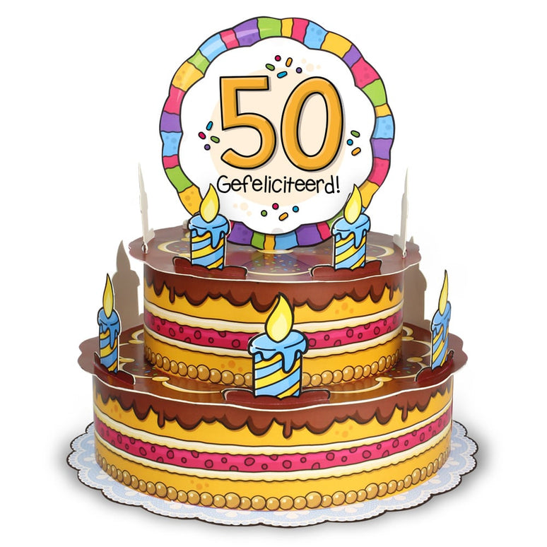 Feestbazaar 3D Wenstaart - 50 Jaar