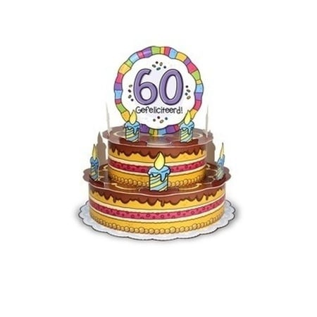 Feestbazaar 3D Wenstaart 60 Jaar