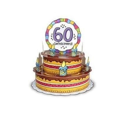 Feestbazaar 3D Wenstaart 60 Jaar