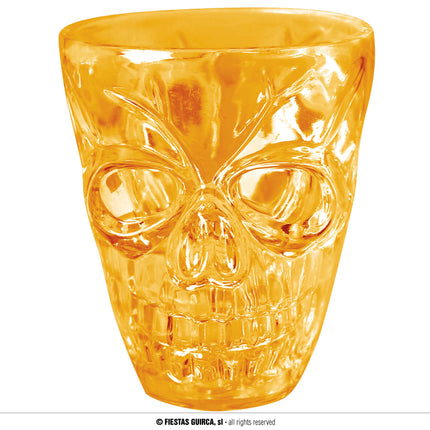 Feestbazaar 4 Shotglas glaasjes Skull Halloween