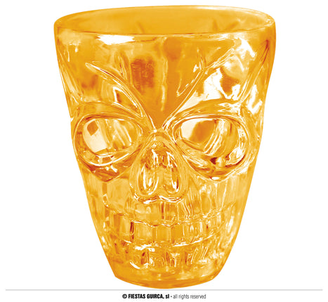 Feestbazaar 4 Shotglas glaasjes Skull Halloween