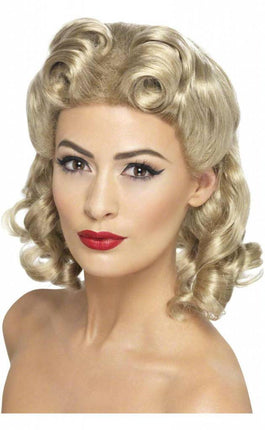 Feestbazaar 40's Sweetheart pruik blond