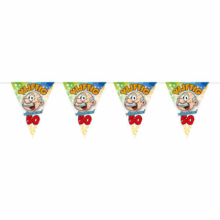 Feestbazaar 50 jaar Abraham Regenboog Vlaggenlijn - 10 meter