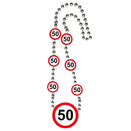 Feestbazaar 50 Jaar Verkeersbord Ketting