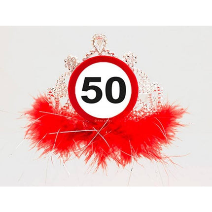 Feestbazaar 50 Jaar Verkeersbord Tiara
