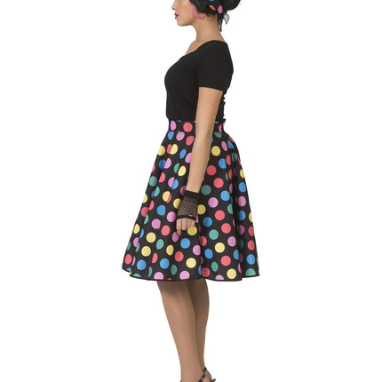 Feestbazaar 50's Rock en Roll Rok Stippen