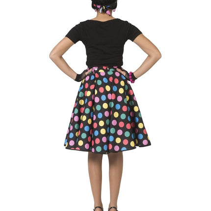 Feestbazaar 50's Rock en Roll Rok Stippen