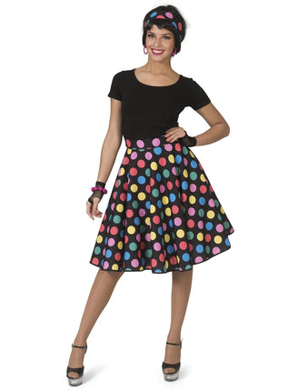 Feestbazaar 50's Rock en Roll Rok Stippen