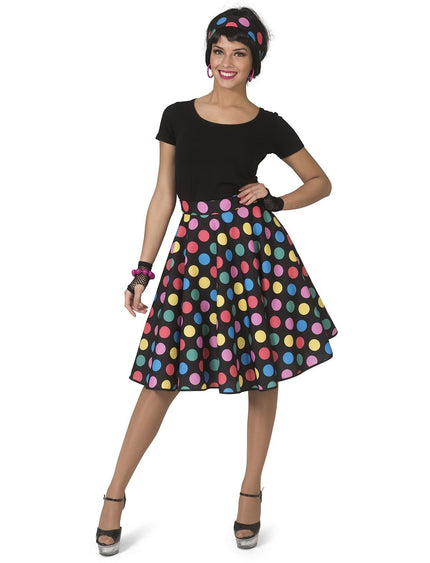 Feestbazaar 50's Rock en Roll Rok Stippen