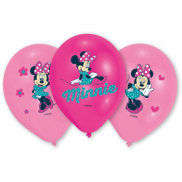 Feestbazaar 6 Minnie Mouse™ ballonnen 27cm