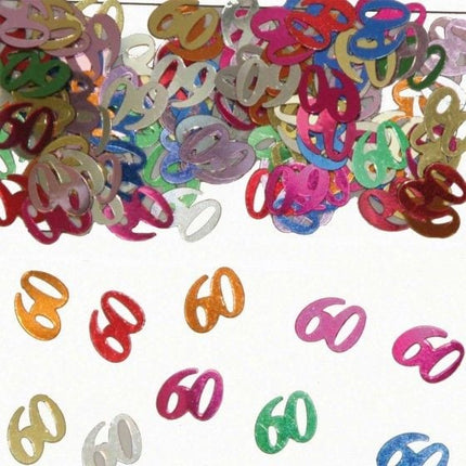 Feestbazaar 60 Jaar Tafeldecoratie / Sierconfetti