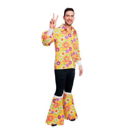 Feestbazaar 60's Flower Power Shirt Heren