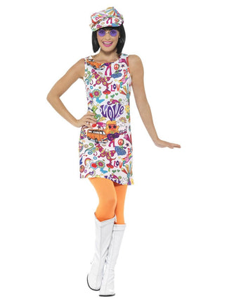 Feestbazaar 60's Groovy Chick Kostuum