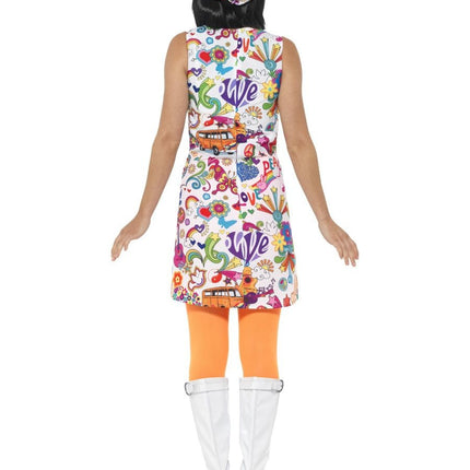 Feestbazaar 60's Groovy Chick Kostuum