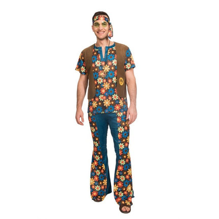 Feestbazaar 60's Groovy Hippie Kostuum Man