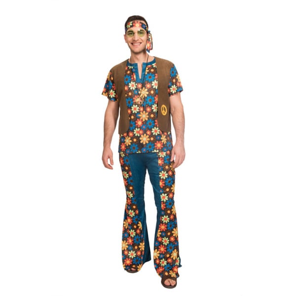 Feestbazaar 60's Groovy Hippie Kostuum Man