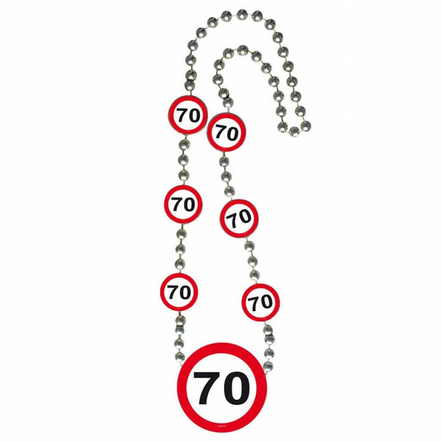 Feestbazaar 70 Jaar Verkeersbord Ketting
