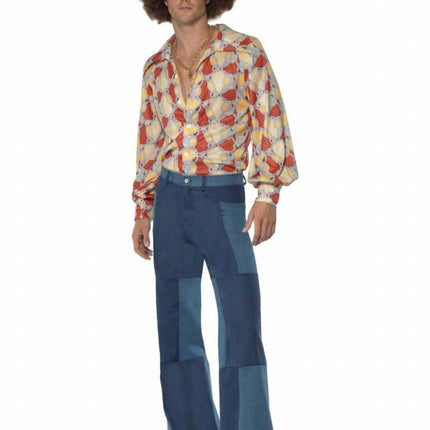 Feestbazaar 70's Denim look broek