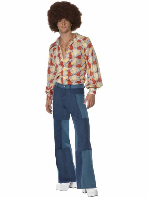 Feestbazaar 70's Denim look broek
