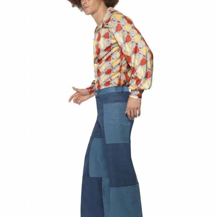 Feestbazaar 70's Denim look broek