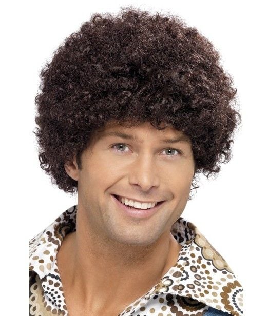 Feestbazaar 70's disco dude pruik