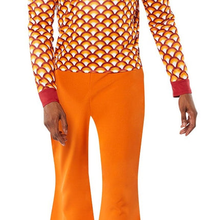 Feestbazaar 70's Hippiekostuum Heren Oranje