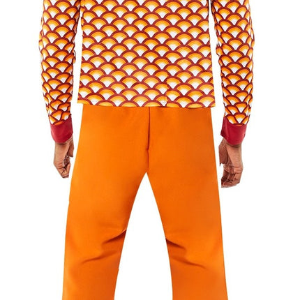 Feestbazaar 70's Hippiekostuum Heren Oranje