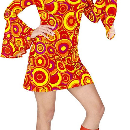 Feestbazaar 70's Jurk Disco Oranje