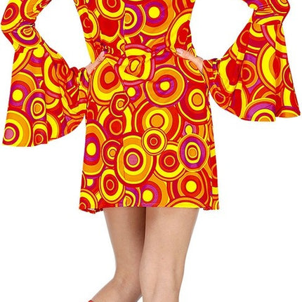 Feestbazaar 70's Jurk Disco Oranje