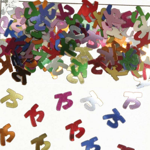 Feestbazaar 75 Jaar Tafeldecoratie / Sierconfetti