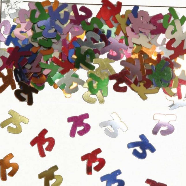 Feestbazaar 75 Jaar Tafeldecoratie / Sierconfetti