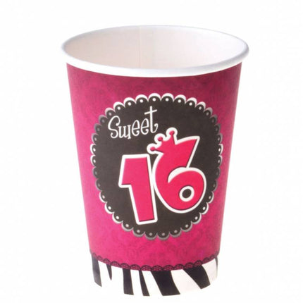 Feestbazaar 8 bekers Sweet 16