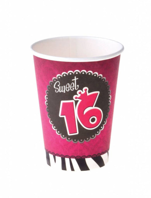 Feestbazaar 8 bekers Sweet 16