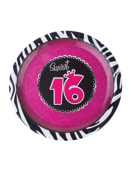 Feestbazaar 8 borden Sweet 16 verjaardag