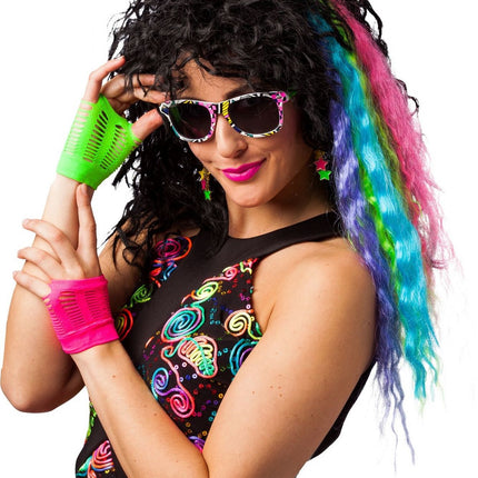 Feestbazaar 80's Disco Accessoire Set Neon