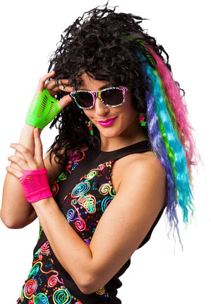 Feestbazaar 80's Disco Accessoire Set Neon