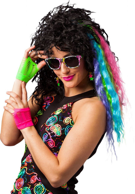 Feestbazaar 80's Disco Accessoire Set Neon