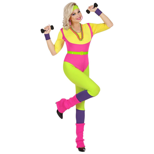 Feestbazaar 80's Fitness Foute Pak Vrouw