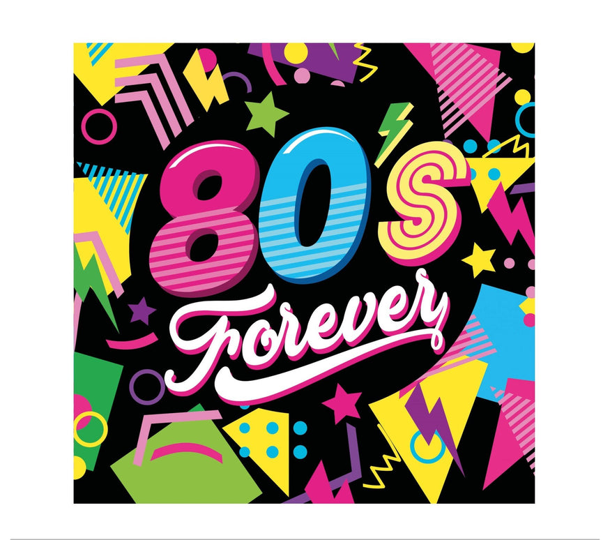 Feestbazaar 80's Forever Servetten (12st)