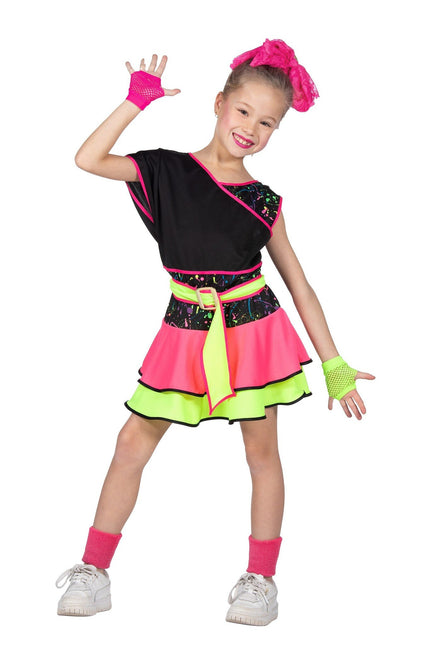 Feestbazaar 80's Jurkje Neon Kind