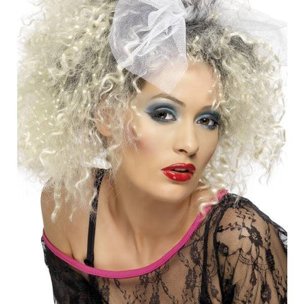 Feestbazaar 80's pruik wild blond